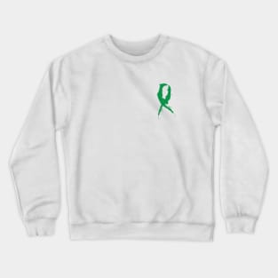 Green Awareness Ribbon Crewneck Sweatshirt